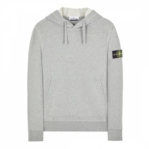 Garment Dyed Fleece Cotton Hoodie - Stone Island - Modalova