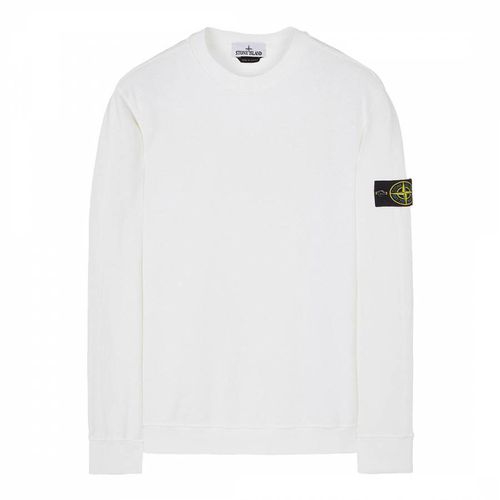 Garment Dyed Cotton Fleece Sweatshirt - Stone Island - Modalova