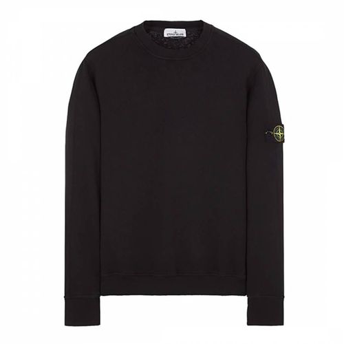 Garment Dyed Cotton Fleece Sweatshirt - Stone Island - Modalova