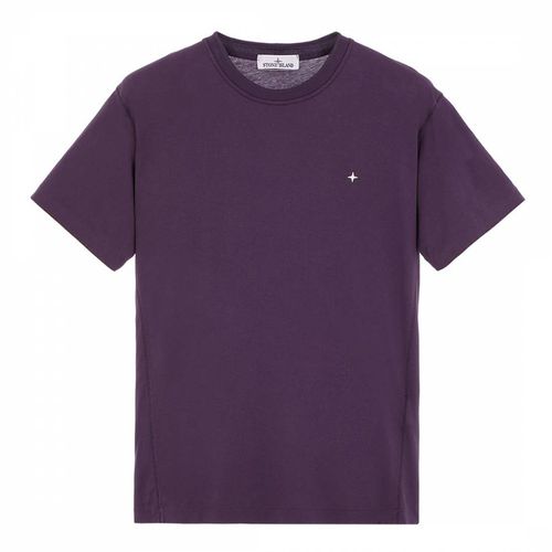 Purple Stellina Cotton T-Shirt - Stone Island - Modalova