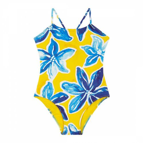 Yellow & Blue Girls One Piece Swimsuit Raiatea - Vilebrequin - Modalova