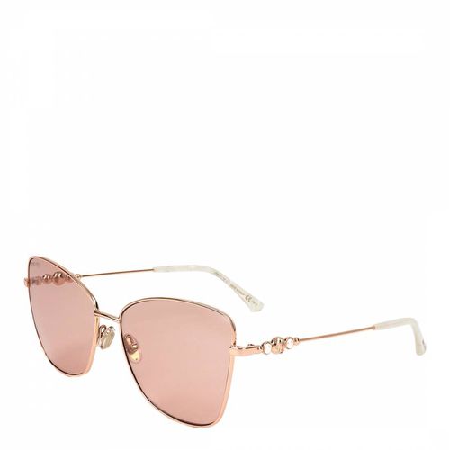 Gold Copper Cateye Sunglasses 59mm - Jimmy Choo - Modalova