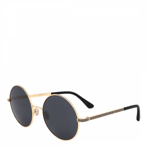 Black Lense Gold Sunglasses 57mm - Jimmy Choo - Modalova