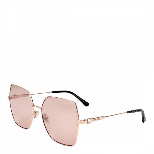 Gold Copper Cateye Sunglasses 59mm - Jimmy Choo - Modalova