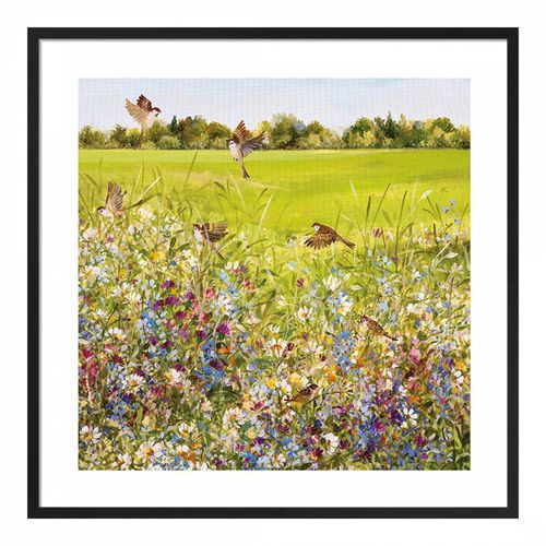 Open Meadow Framed Print 60cm x 60cm - Fletcher Prentice - Modalova