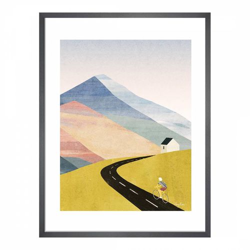 Cycling Home Framed Print 50cm x 40cm - Henry Rivers - Modalova
