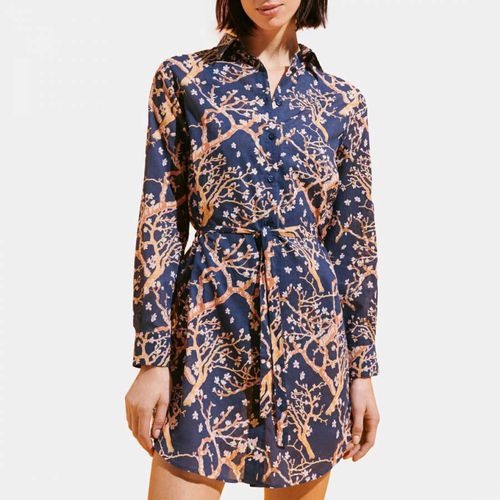 Navy Printed Shirt Dress - Vilebrequin - Modalova