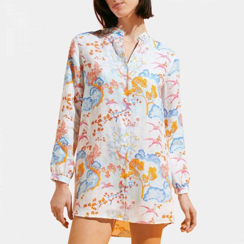 White Linen Shirt Dress - Vilebrequin - Modalova