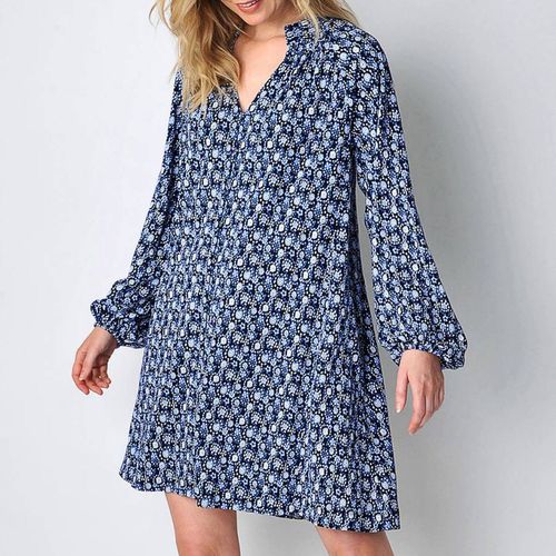 Navy Sands Mini Swing Dress - Burgs - Modalova