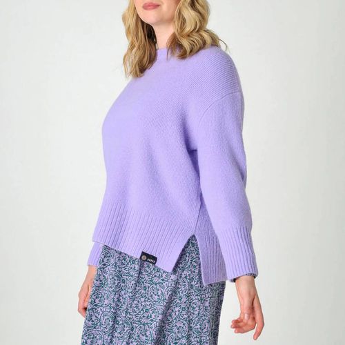 Purple Lanescot Wool Blend Jumper - Burgs - Modalova