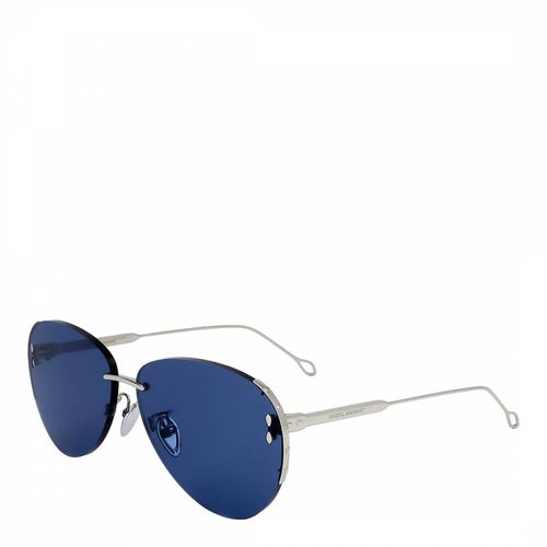 Silver Blue Aviator Sunglasses 62mm - Isabel Marant - Modalova