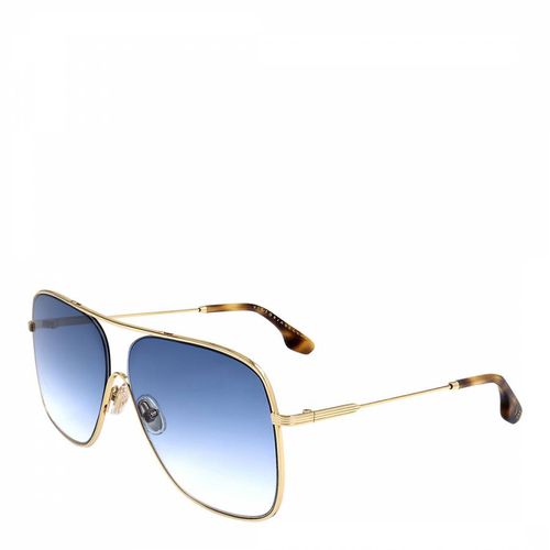 Gold Teal Aviator Sunglasses 61mm - Victoria Beckham - Modalova