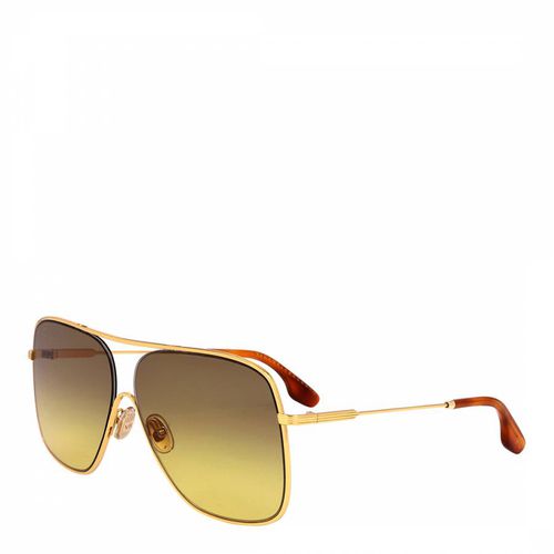 Gold Vintage Aviator Sunglasses 61mm - Victoria Beckham - Modalova