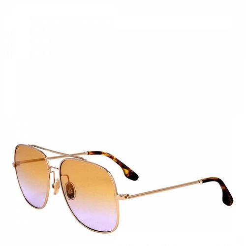 Gold Honey Square Sunglasses 59mm - Victoria Beckham - Modalova