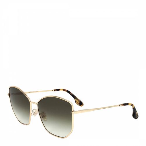 Gold Khaki Cateye Sunglasses 59mm - Victoria Beckham - Modalova