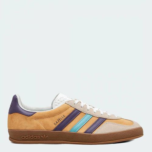 Unisex Brown/Purple Suede Gazelle Trainers - Adidas - Modalova