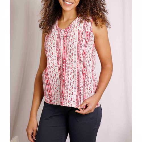 Red Atika Cotton Vest - Weird Fish - Modalova