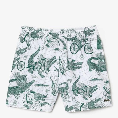 Green Drawstring Swimming Trunks - Lacoste - Modalova