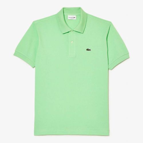 Green Slim Fit Cotton Polo Shirt - Lacoste - Modalova