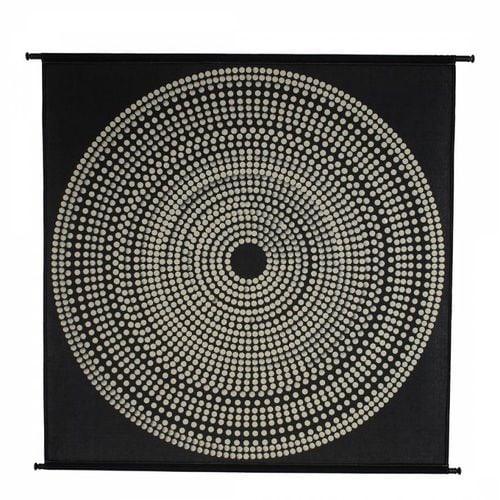 Wall Hanging Circles Polyester Black 146x134cm - The Libra Company - Modalova
