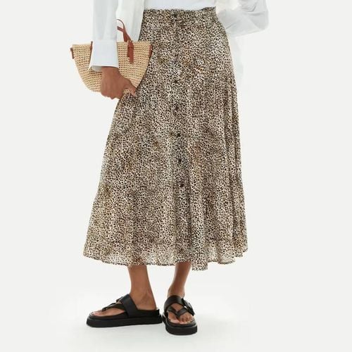 Brown Ink Spot Crinkle Skirt - WHISTLES - Modalova