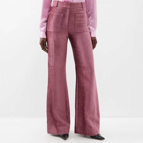 Blush Alina Wide Leg Trouser - Victoria Beckham - Modalova