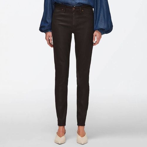 Black Coated Skinny Stretch Jeans - 7 For All Mankind - Modalova