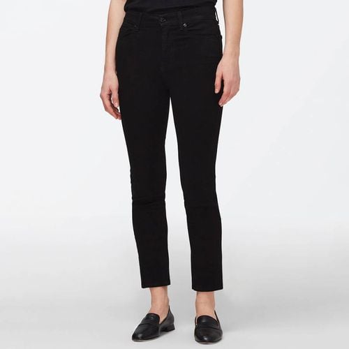 Black Straight Crop Stretch Jeans - 7 For All Mankind - Modalova