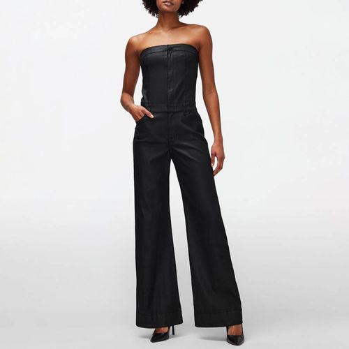 Black Bustier Wide Leg Jumpsuit - 7 For All Mankind - Modalova