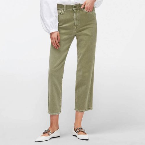 Green Logan Straight Stretch Jeans - 7 For All Mankind - Modalova