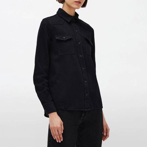 Black Emilia Cotton Shirt - 7 For All Mankind - Modalova