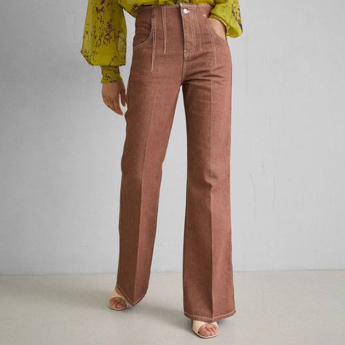 Brown Patch Pocket Flare Jean - Victoria Beckham - Modalova