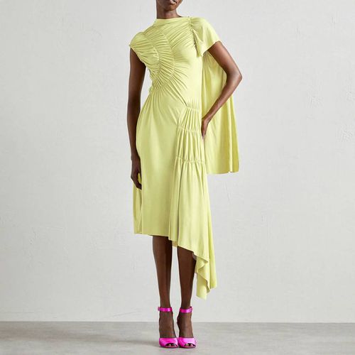 Lime Gather Detail Dress - Victoria Beckham - Modalova