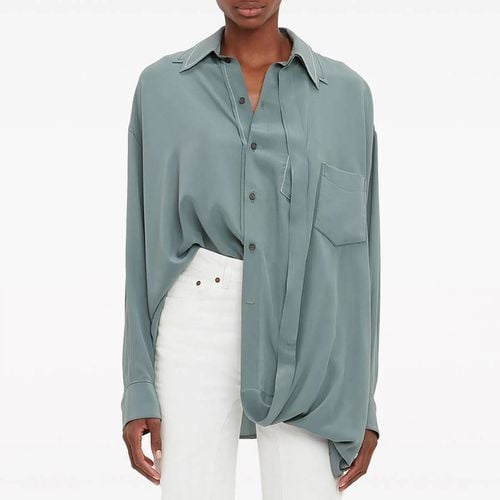 Teal Silk Blend Blouse - Victoria Beckham - Modalova