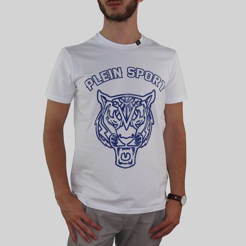 White Tiger Print T-Shirt - Philipp Plein - Modalova