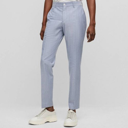 Blue Genius Wool Blend Trousers - BOSS - Modalova