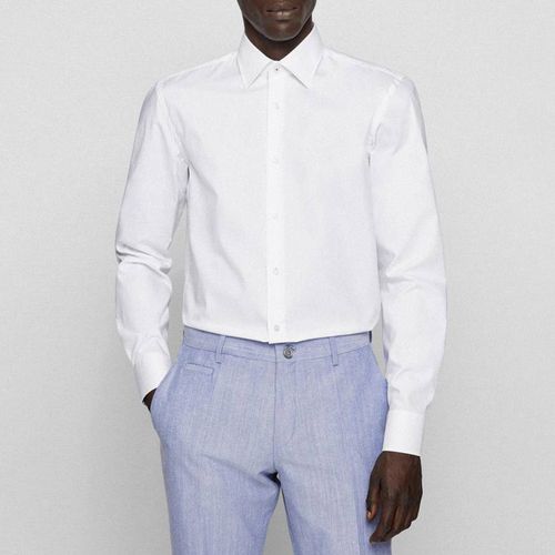 White Hank Cotton Shirt - BOSS - Modalova