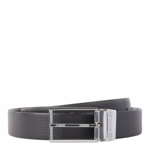 Black Giaco Textured Leather Belt - BOSS - Modalova