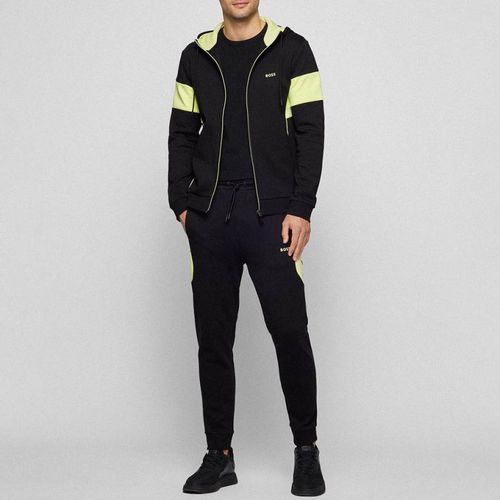 Black Cotton Blend Tracksuit Set - BOSS - Modalova