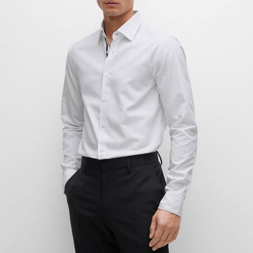 White Hal Kent Cotton Shirt - BOSS - Modalova