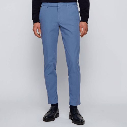 Blue Kaito Cotton Blend Chinos - BOSS - Modalova