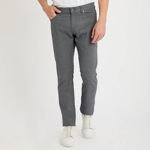 Grey Maine Textured Trousers - BOSS - Modalova
