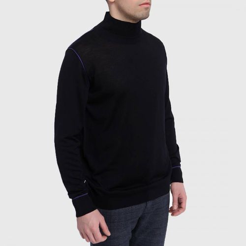 Black Ulsan High Neck Jumper - BOSS - Modalova