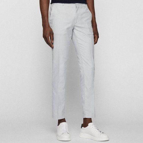 Pale Kaito Slim Fit Cotton Blend Trousers - BOSS - Modalova