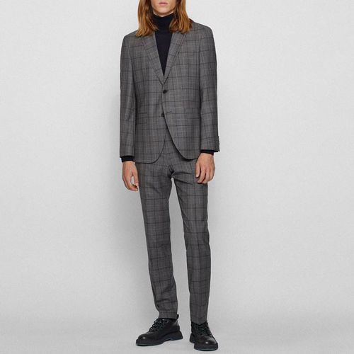 Grey Check Wool Jeckson/Lenon Suit - BOSS - Modalova
