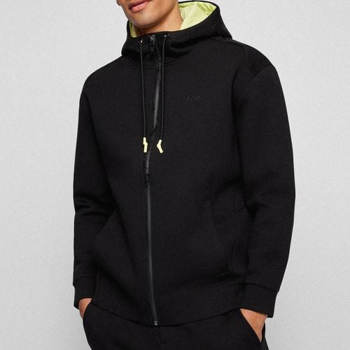 Savion Zipped Cotton Blend Hoodie - BOSS - Modalova