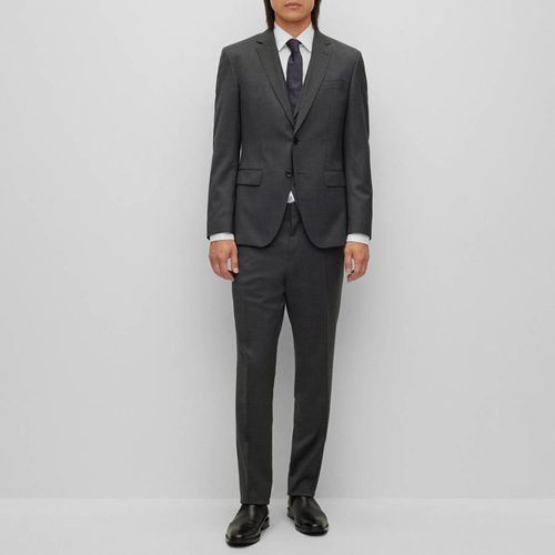 Grey Huge Wool Blend 3 Piece Suit - BOSS - Modalova