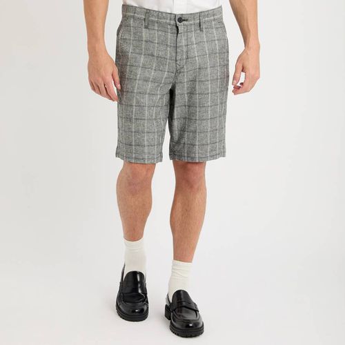 Grey Schino Check Shorts - BOSS - Modalova