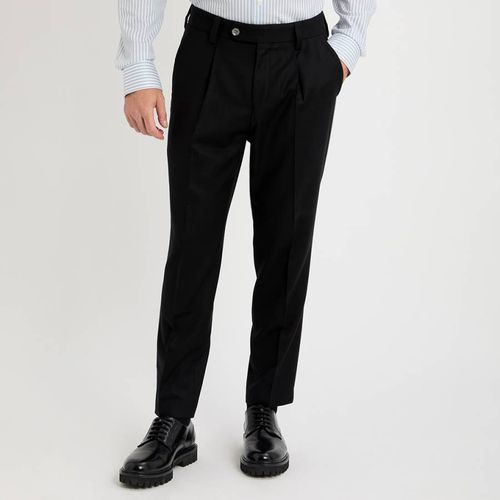 Black Perin Pleated Trousers - BOSS - Modalova
