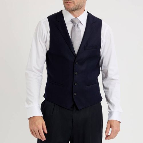 Navy Novan Waistcoat - BOSS - Modalova